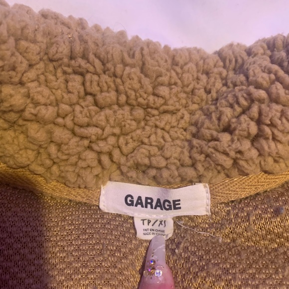 GARAGE size xs Sherpa quarter zip pullover - Picture 2 of 4